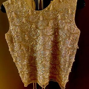 Vintage cram beaded lined too small